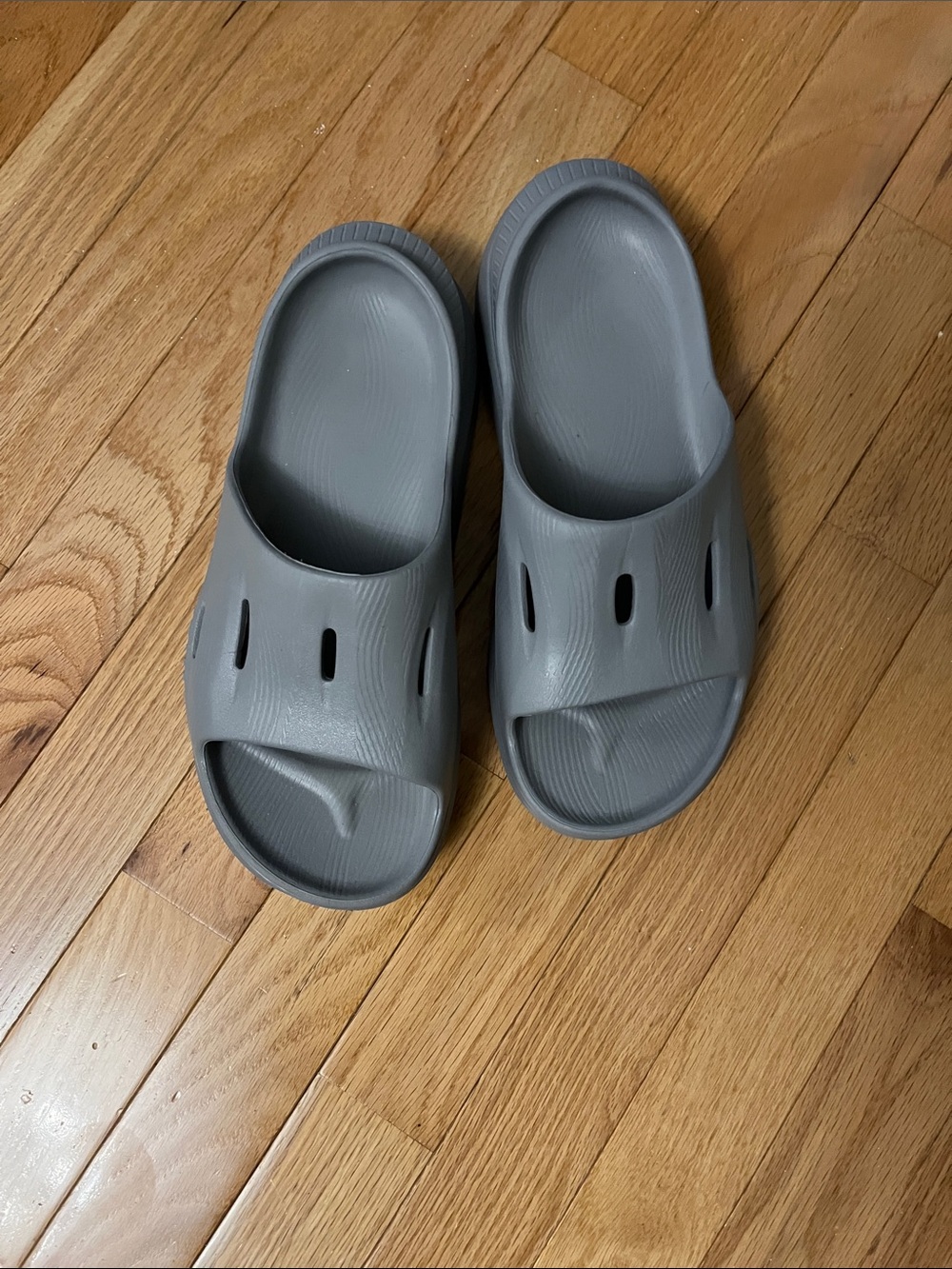 Hoka Gray Slip-On Sandals